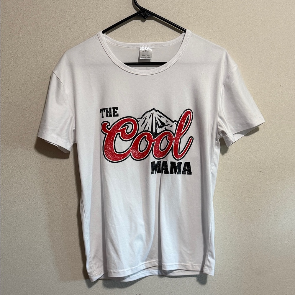 White Graphic Tee - Cool Mama